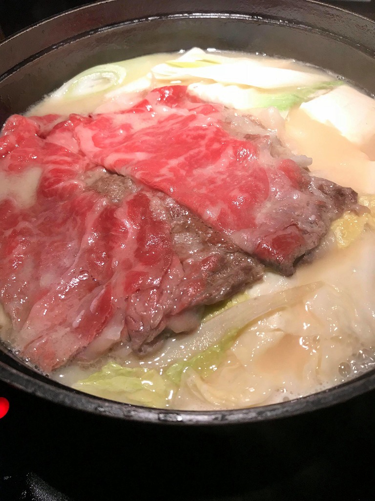 【白銀台駅】絶品の白味噌鍋「牛鍋アイロン」