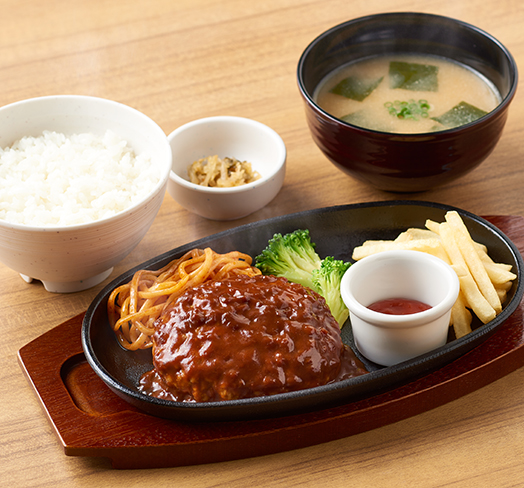 その8.濃厚な味わい！「デミハンバーグ定食」