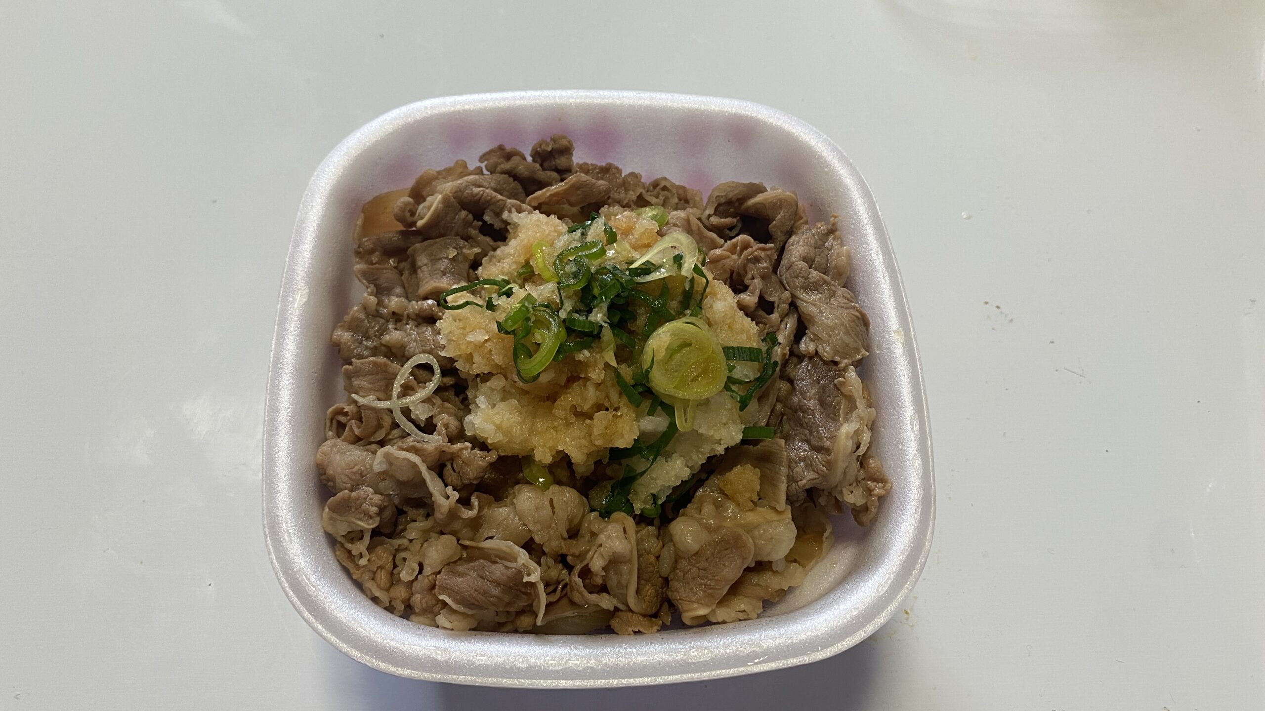 おろしポン酢牛丼を実際に食べてみた！