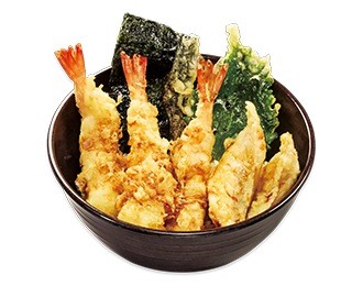 その2：大きなえびがうれしい”えび天と季節の天丼”