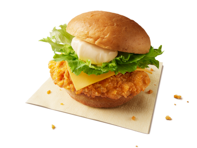 その5.濃厚チーズ「チーズチキンフィレバーガー」